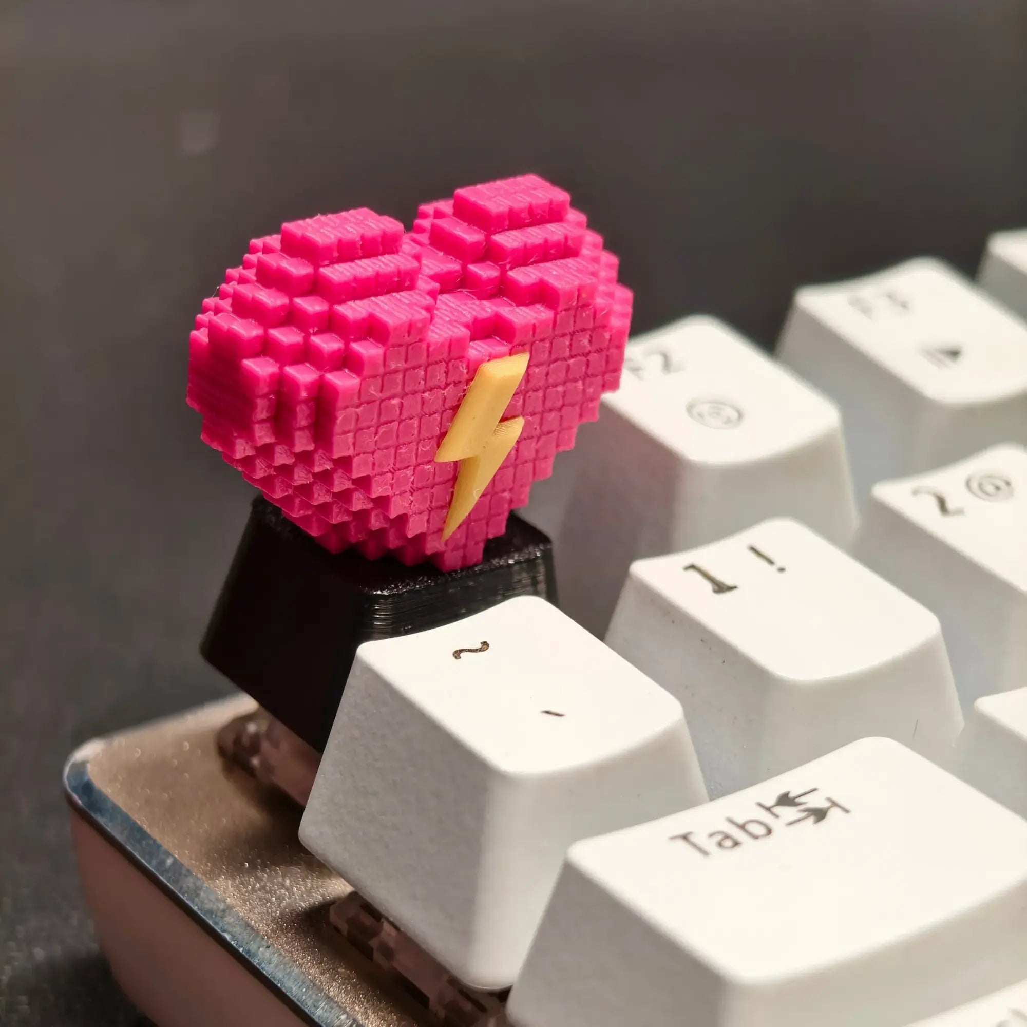 3D Printed Heart Artisan Keycap for Mechanical Keyboards