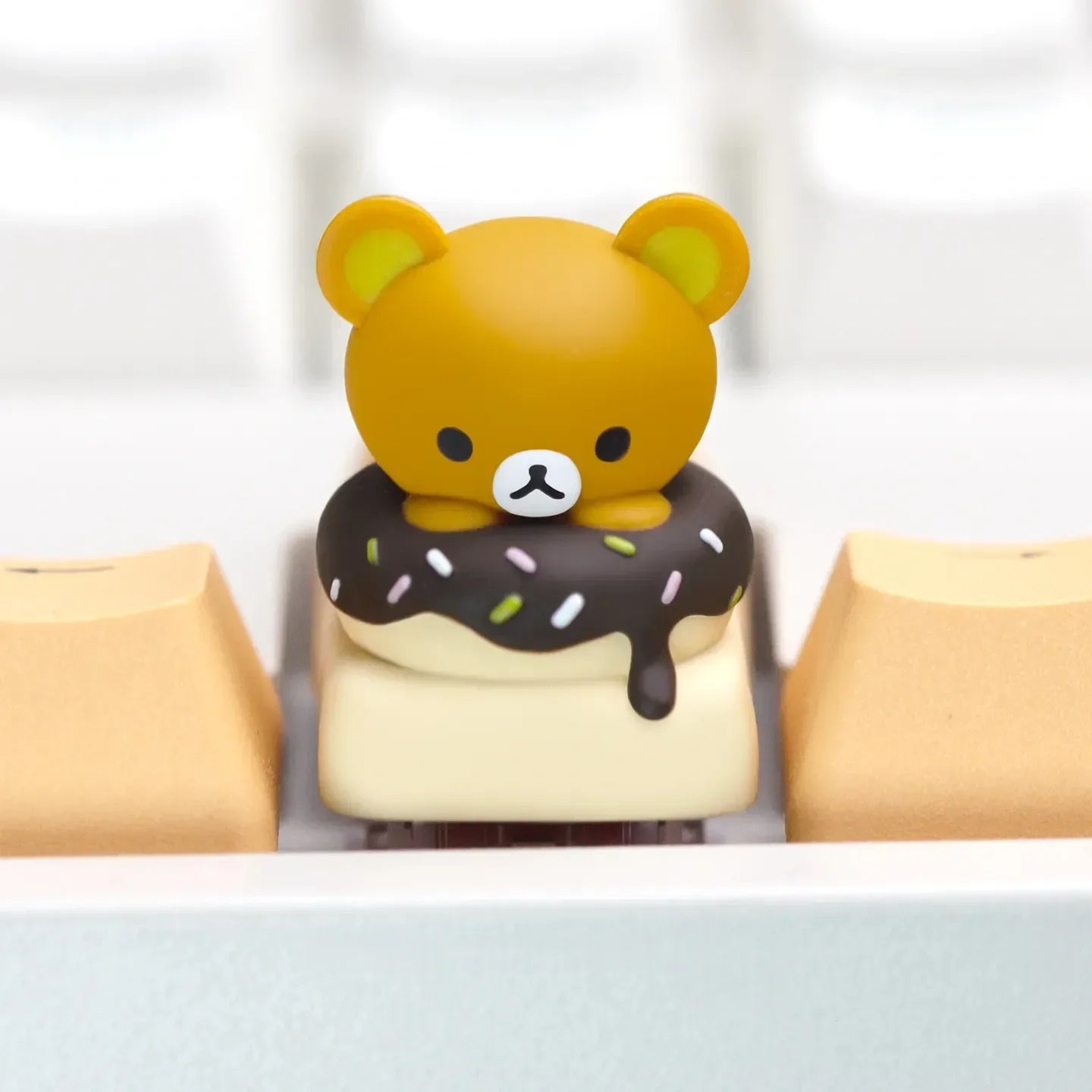 Bear Donut Resin Artisan Keycap for Mechanical Keyboards