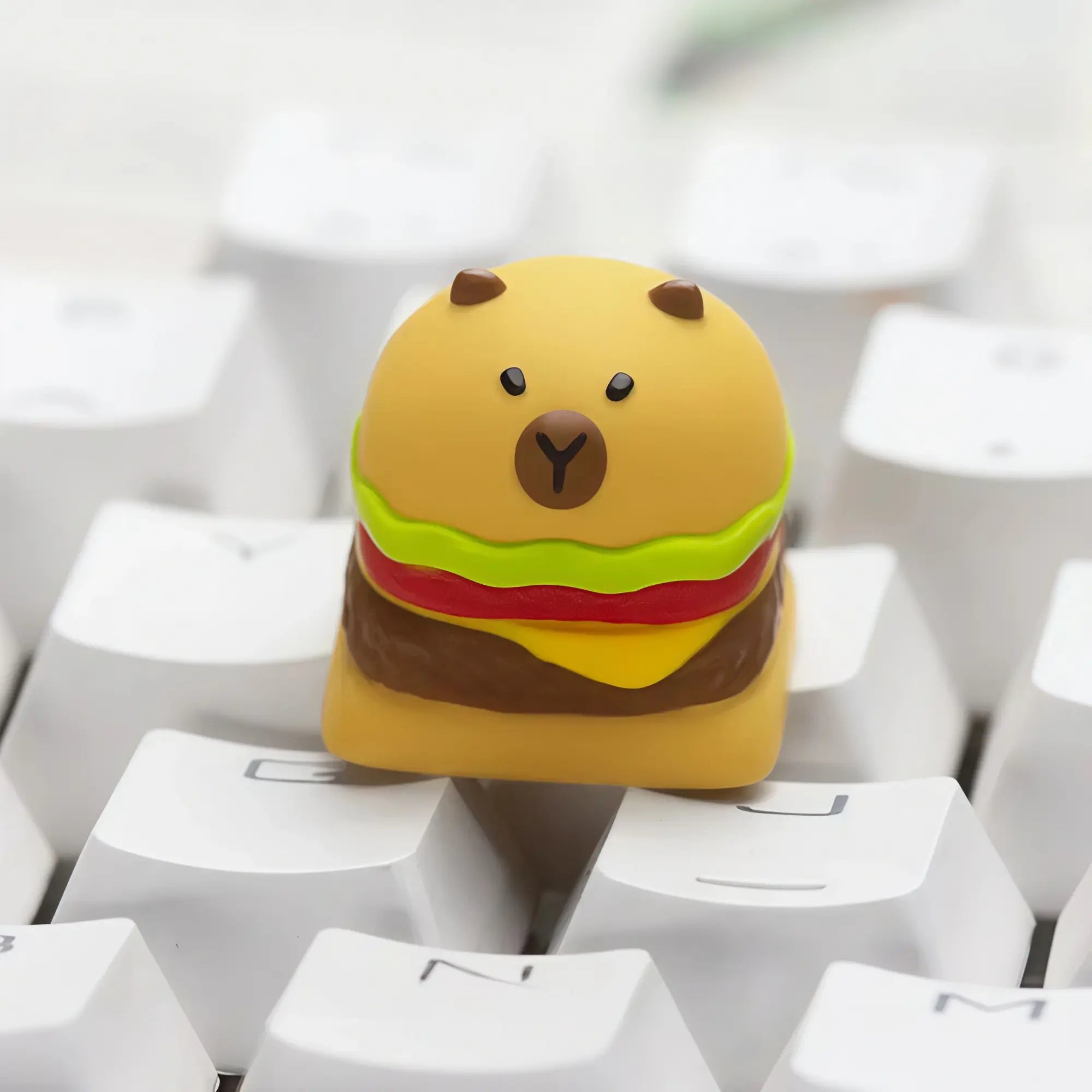 Capybara Burger Resin Artisan Keycap for Mechanical Keyboards