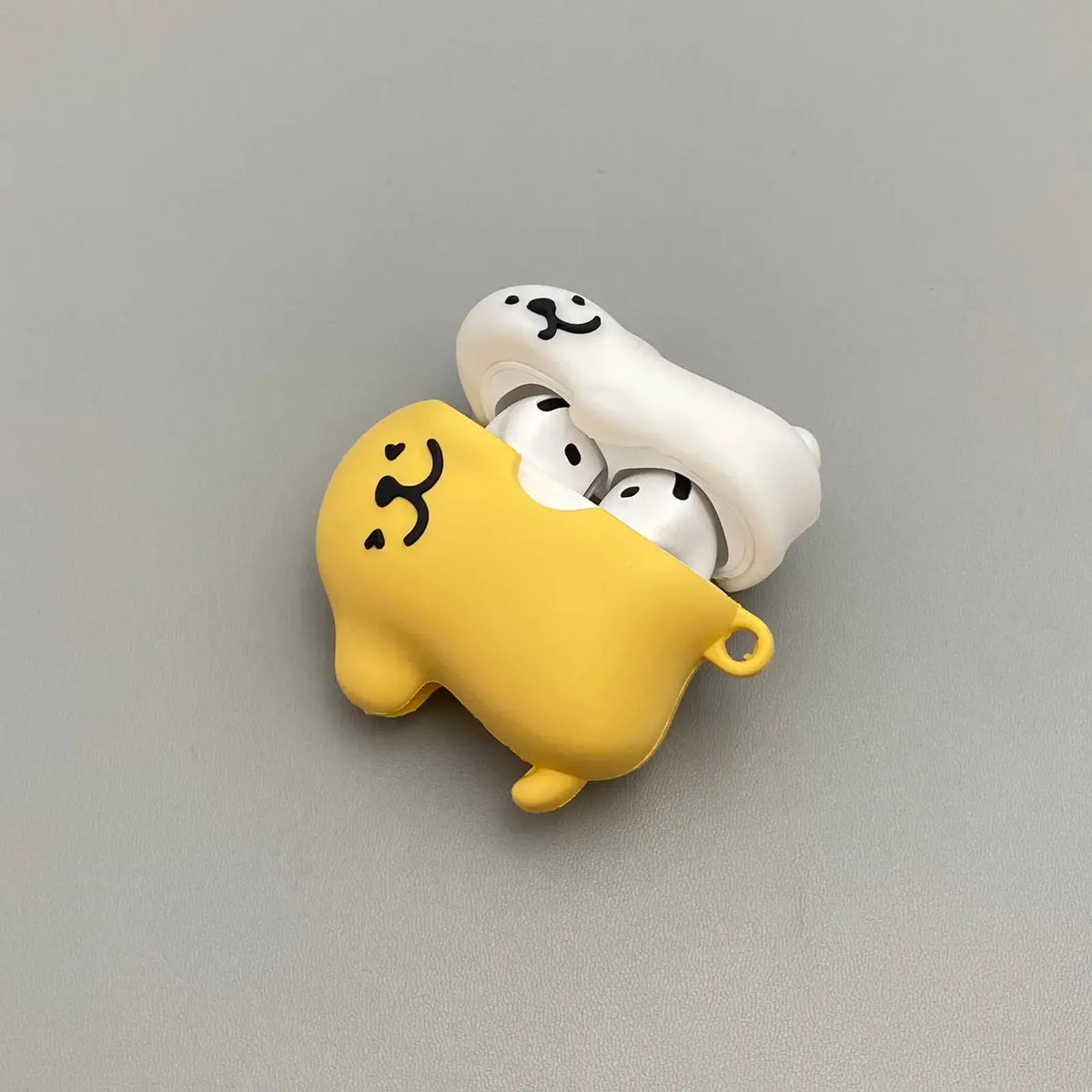 Cartoon White & Yellow Maltese Dogs AirPods Case