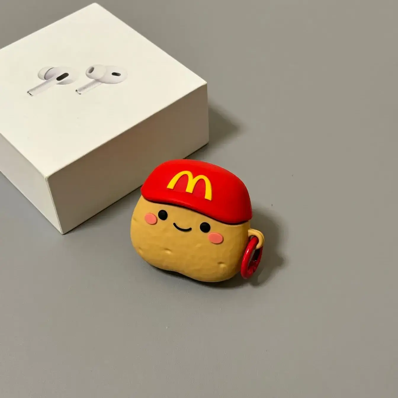 Creative Red M-Cap Little Potato AirPods Case