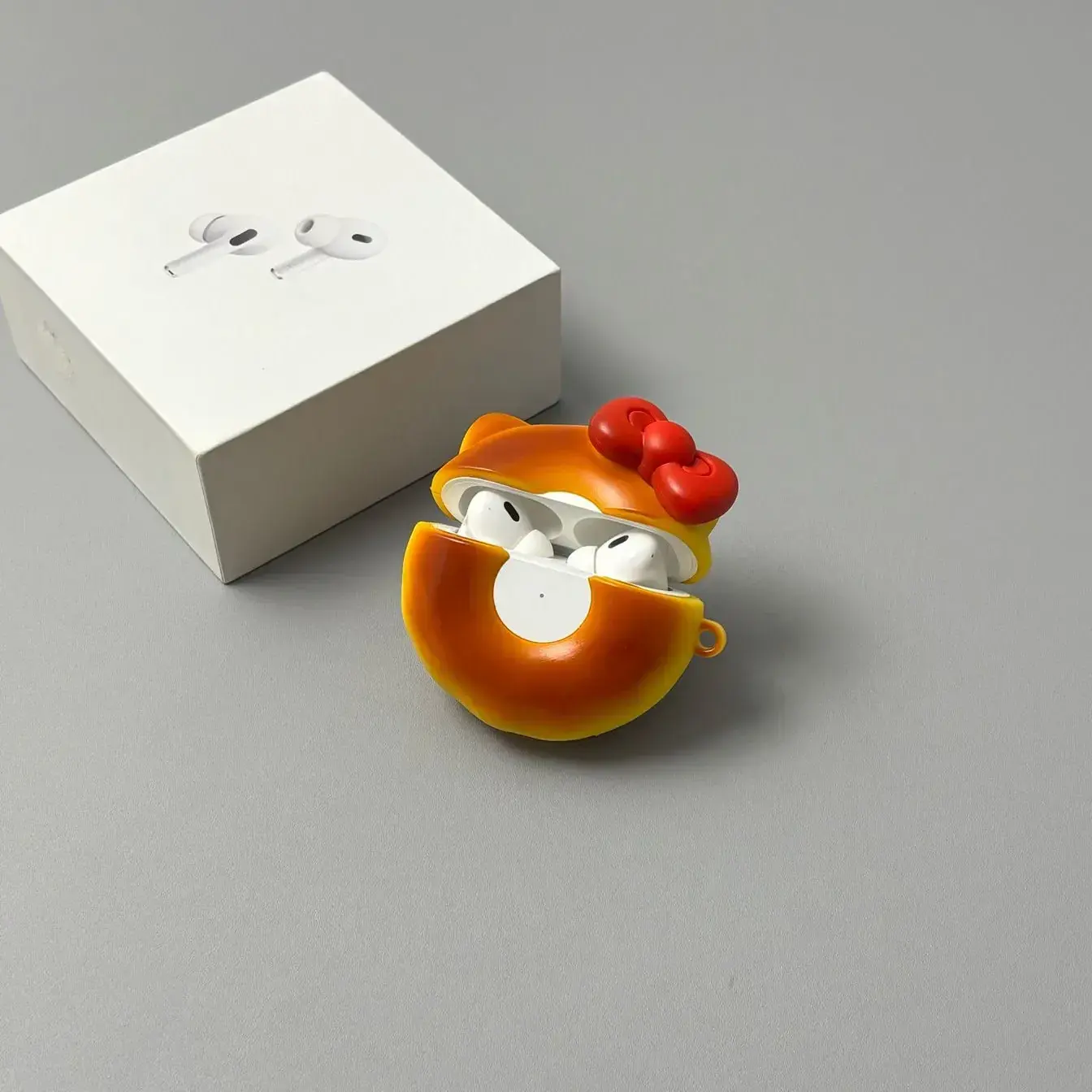 Cute Kitty Cat Donut AirPods Case