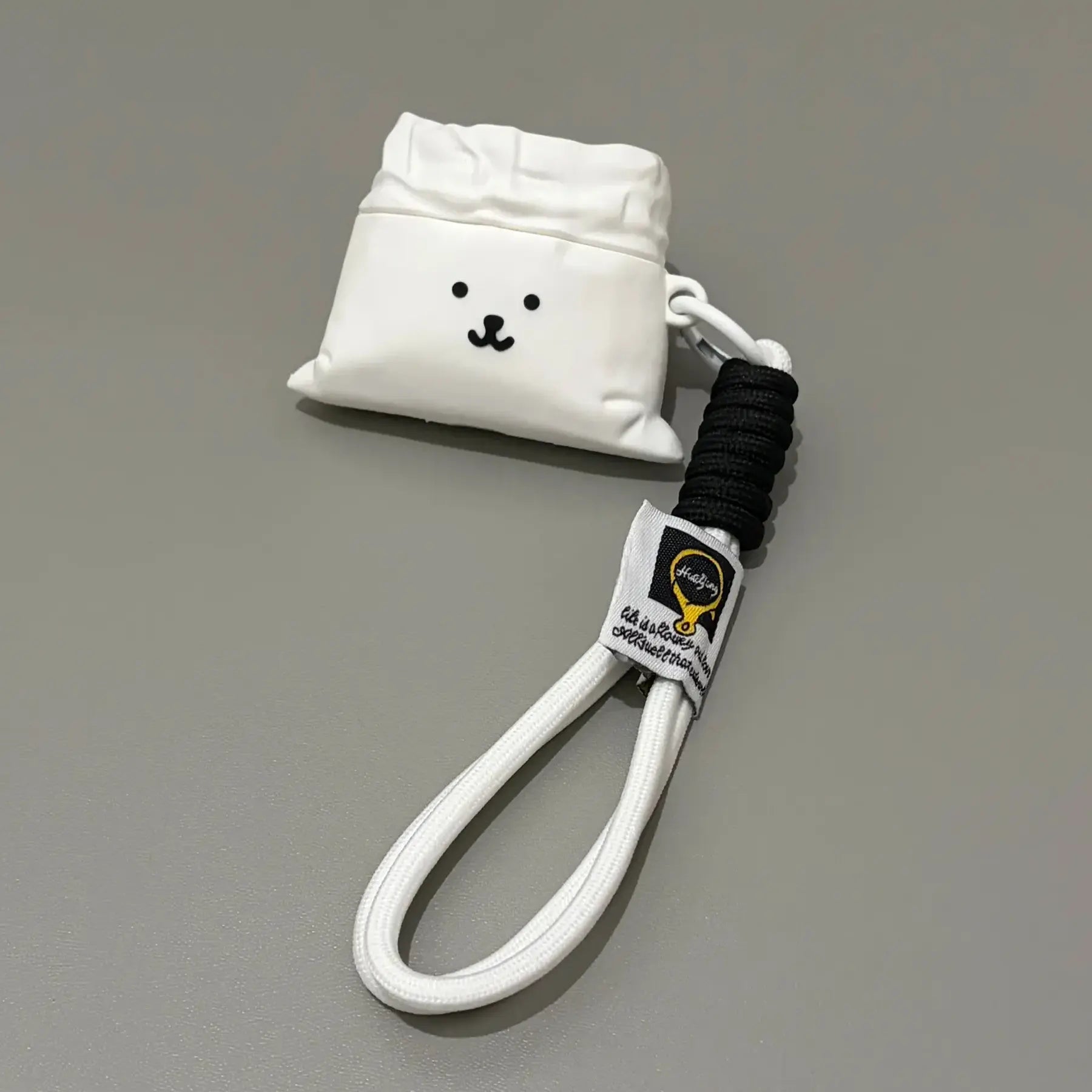 Fun Little White Bear Pouch AirPods Case