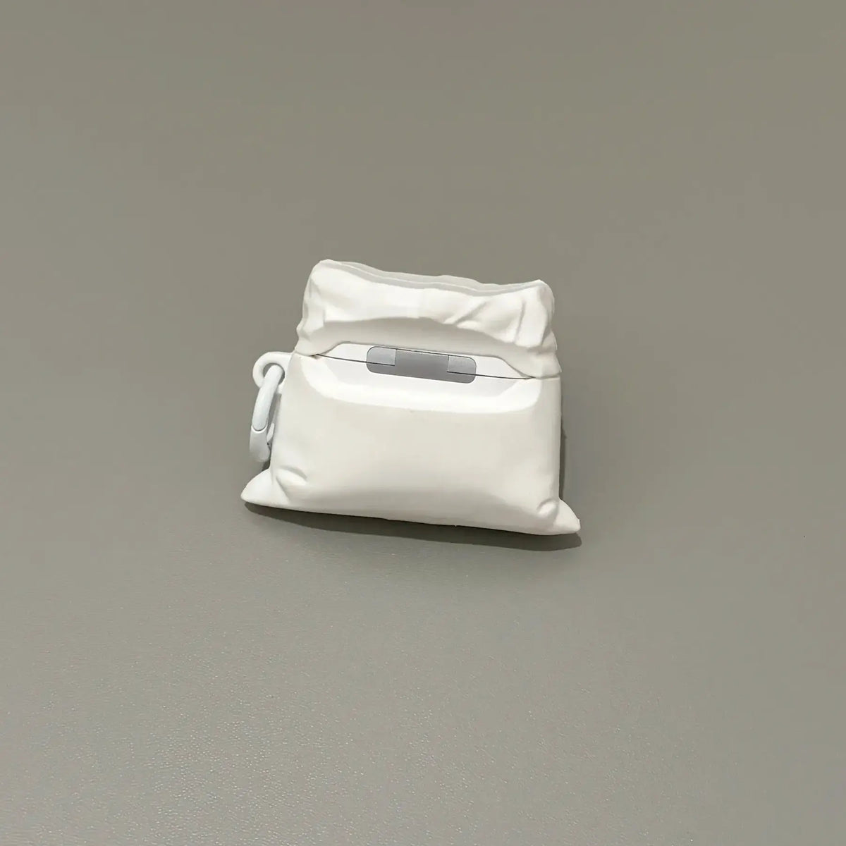 Fun Little White Bear Pouch AirPods Case