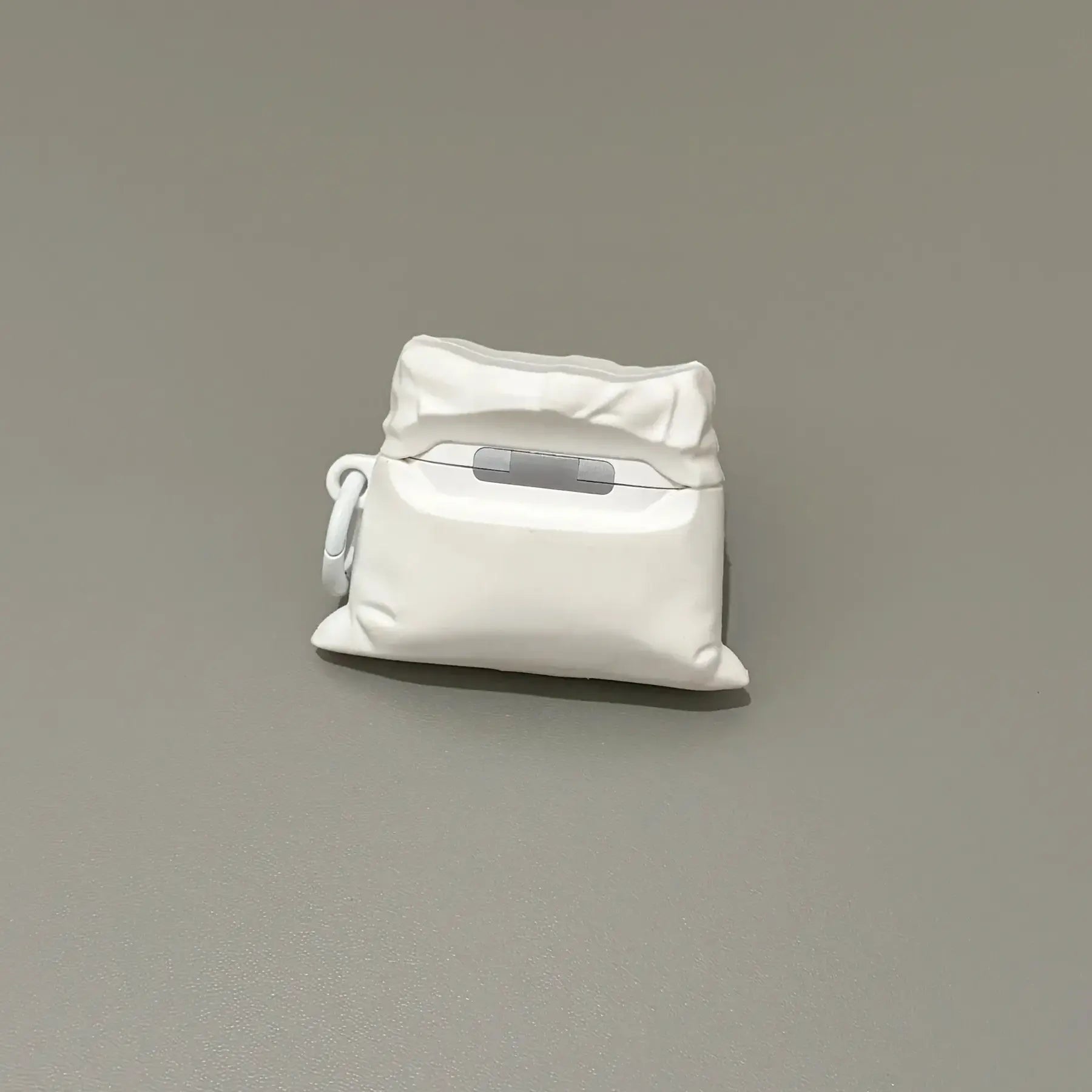 Fun Little White Bear Pouch AirPods Case
